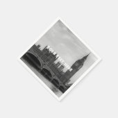 ロンドン統一されたイギリス王国ビッグベンUK スタンダードカクテルナプキン (角)