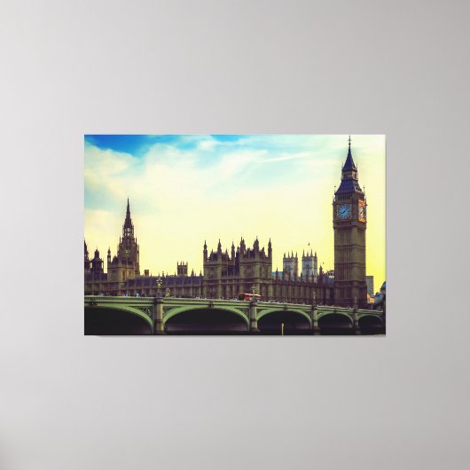 ロンドン統一されたイギリス王国議会UK キャンバスプリント (正面)