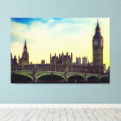 ロンドン統一されたイギリス王国議会UK キャンバスプリント (インサイチュ (ウッドフロア))