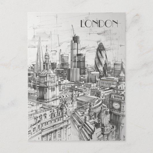 ロンドン統一された王国 ポストカード (正面)