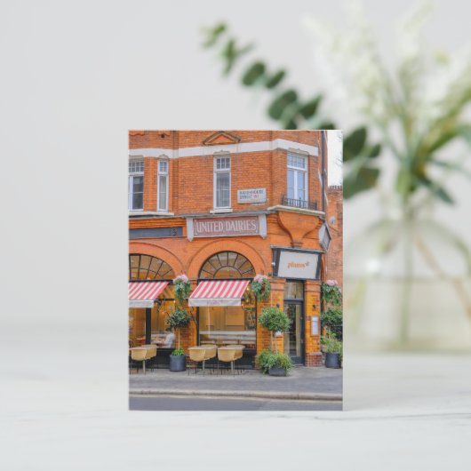 ロンドン統一された英国はがき大雨建物 ポストカード (スタンド正面)