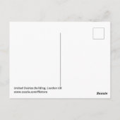 ロンドン統一された英国はがき大雨建物 ポストカード (裏面)