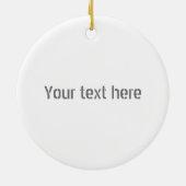 ロンドン緯度経度パーソナライズされた セラミックオーナメント (裏面)