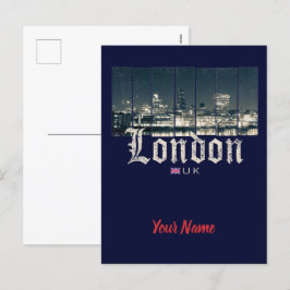 ロンドン英国スカイライン統一されたキングダムイギリスヴィンテージ シーズンポストカード