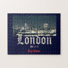 ロンドン英国スカイライン統一されたキングダムイギリスヴィンテージ ジグソーパズル