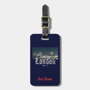 ロンドン英国スカイライン統一されたキングダムイギリスヴィンテージ ラゲッジタグ