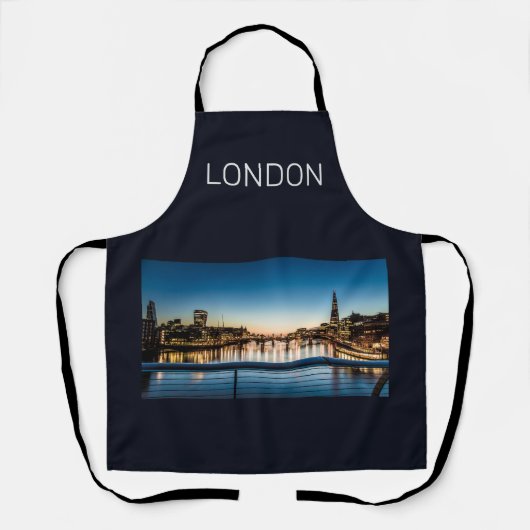 ロンドン英国スカイライン統一されたキングダムイングランド土産 エプロン (正面)
