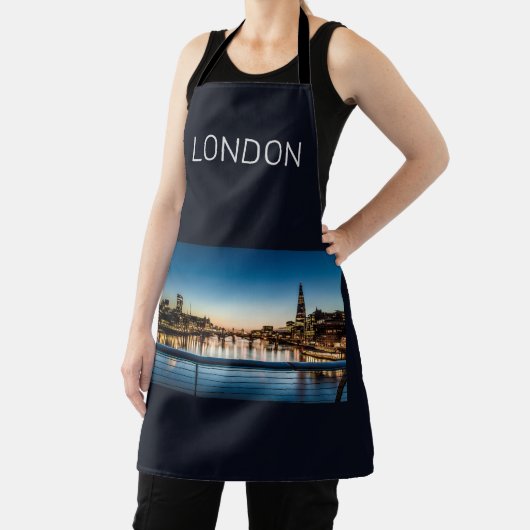 ロンドン英国スカイライン統一されたキングダムイングランド土産 エプロン (インサイチュ)