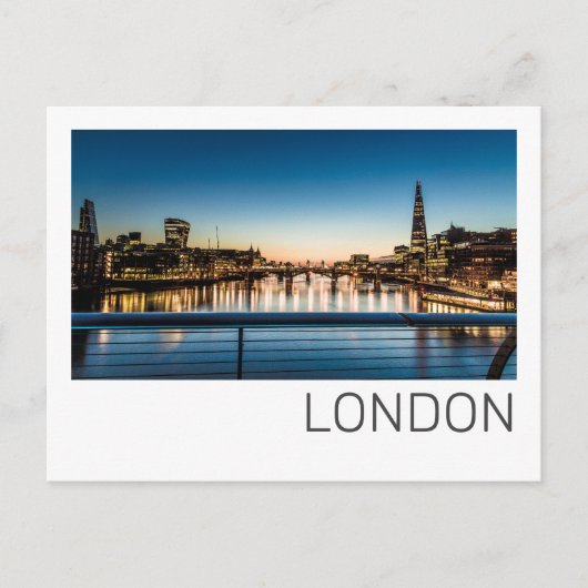ロンドン英国スカイライン統一されたキングダムイングランド土産 シーズンポストカード (正面)