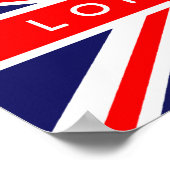 ロンドン英国国旗 ポスター (角)