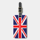 ロンドン英国国旗 ラゲッジタグ (正面縦)