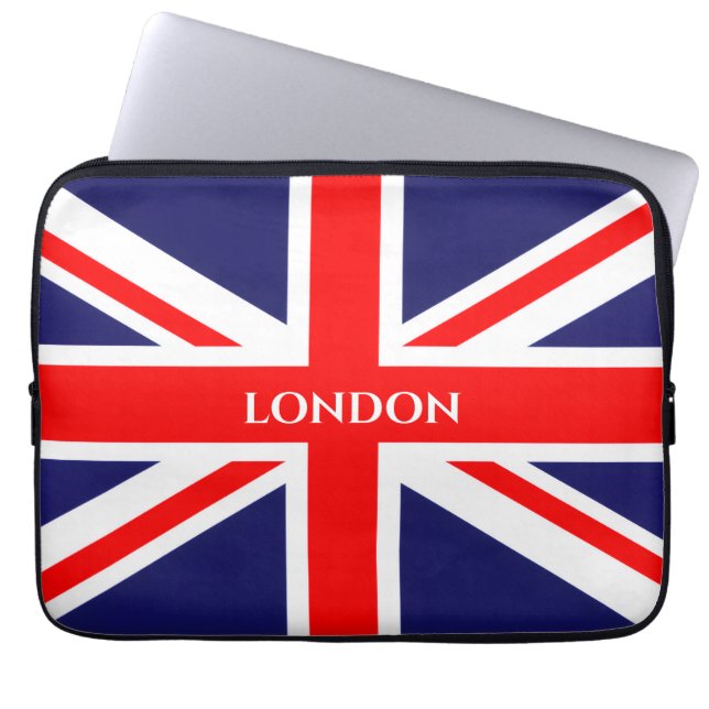 ロンドン英国国旗 ラップトップスリーブ (正面)