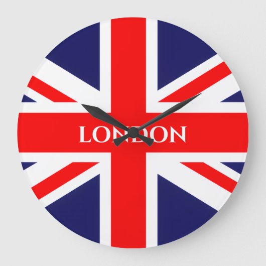 ロンドン英国国旗 ラージ壁時計 (正面)