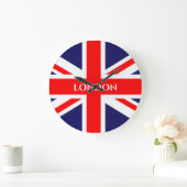 ロンドン英国国旗 ラージ壁時計 (ホーム)
