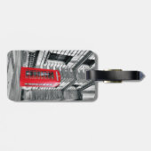 ロンドン荷物預かり証に赤い電話ブース ラゲッジタグ (裏面横)