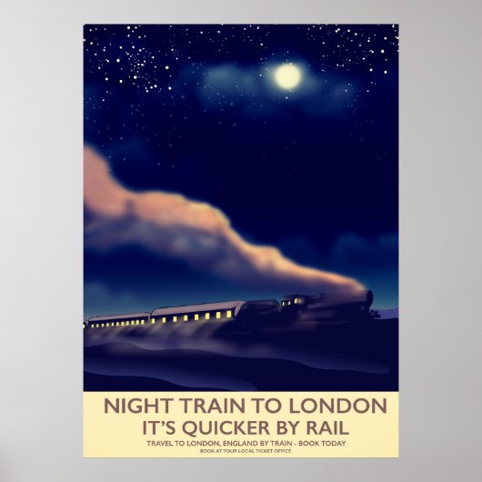 ロンドン行き夜行列車 ポスター (正面)
