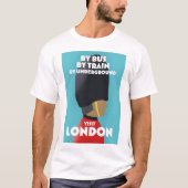 ロンドン観光アートプリント Tシャツ (正面)