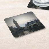 ロンドン議会 – エリザベスタワービッグベン スクエアペーパーコースター (アングル)