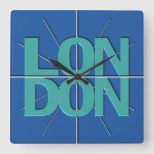 ロンドン財政の時間帯の柱時計 スクエア壁時計