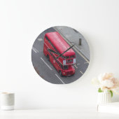 ロンドン赤いバス柱時計 ラージ壁時計 (ホーム)