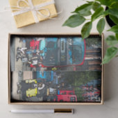 ロンドン赤バス漫画漫画通りイギリス 薄葉紙 (ギフト)