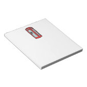 ロンドン赤電話ブースアイコニック英国旅行 ノートパッド (アングル)