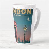 ロンドン赤電話 カフェラテマグ (右アングル)