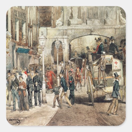 ロンドン通り, 1869 スクエアシール (正面)