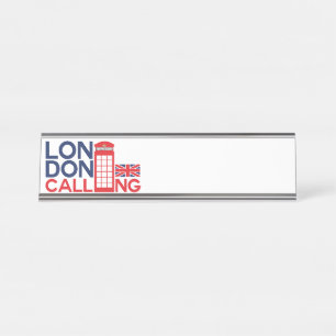 ロンドン通話 デスクネームプレート
