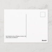 ロンドン郵便はがき(赤) ポストカード (裏面)