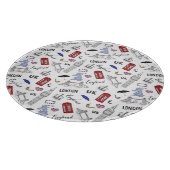 ロンドン都市はパターンを落書きします カッティングボード (角)