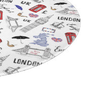 ロンドン都市はパターンを落書きします カッティングボード (角)