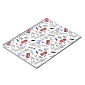 ロンドン都市はパターンを落書きします ノートブック (左側)