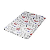 ロンドン都市はパターンを落書きします バスマット (アングル)