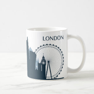 ロンドン都市スカイライン コーヒーマグカップ
