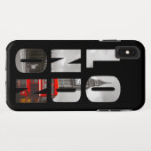 ロンドン都市タイポグラフィの旅行 Case-Mate iPhoneケース (裏面(横))