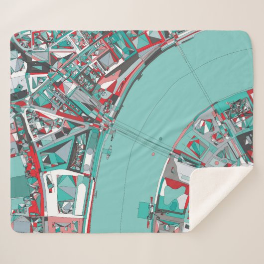 ロンドン都市構造の地図 シェルパブランケット (正面(横))