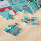 ロンドン都市構造の地図 ジグソーパズル (側面)