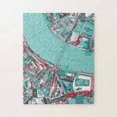 ロンドン都市構造の地図 ジグソーパズル (縦)