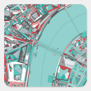 ロンドン都市構造の地図 スクエアシール