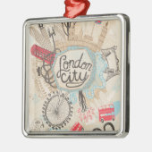 ロンドン都市落書きの芸術 メタルオーナメント (左)
