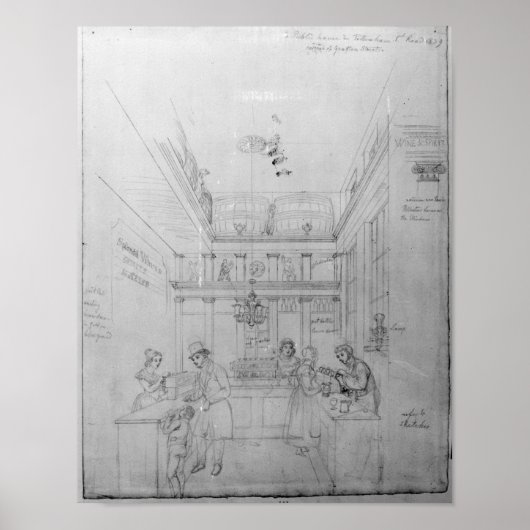 ロンドン酒店， 1839 ポスター (正面)