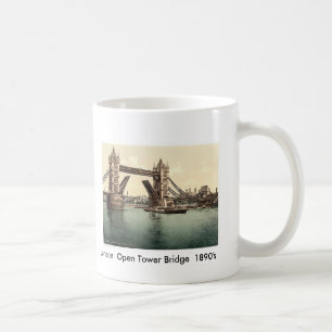 ロンドン開いたタワー橋1890年代 コーヒーマグカップ