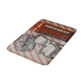 ロンドン電話ブースビクトリアンジュビリークラウン バスマット (アングル)