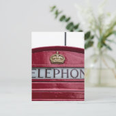 ロンドン電話ブースレッド ポストカード (スタンド正面)