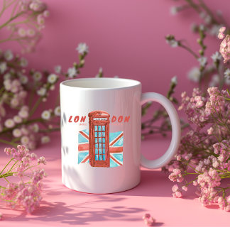 ロンドン電話ブース ジャンボコーヒーマグカップ