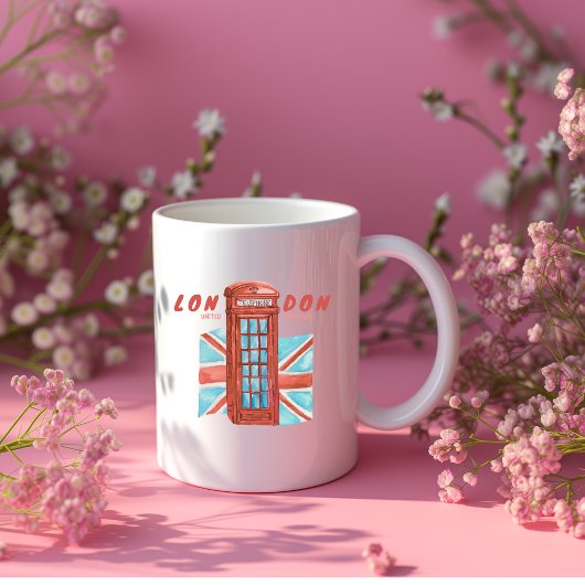 ロンドン電話ブース ジャンボコーヒーマグカップ
