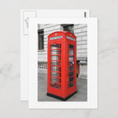 ロンドン電話ボックス ポストカード (正面/裏面)