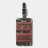 ロンドン電話ボックス ラゲッジタグ (正面縦)