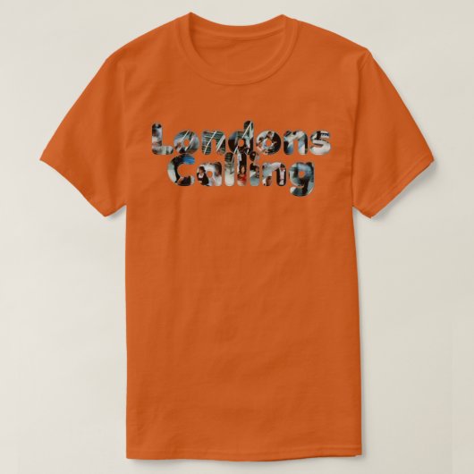 ロンドン電話 Tシャツ (デザイン正面)